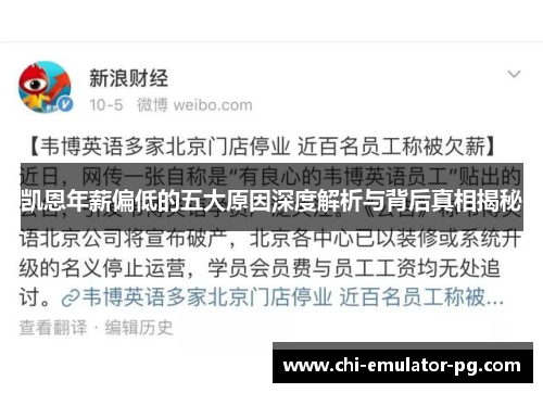 凯恩年薪偏低的五大原因深度解析与背后真相揭秘