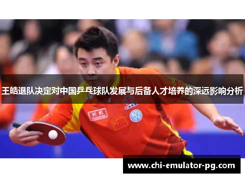 王皓退队决定对中国乒乓球队发展与后备人才培养的深远影响分析